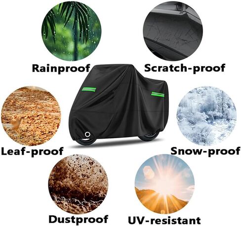 غطاء دراجة نارية لـ BMW R1200RT 310GS R1150RT K1600GTL R PREMIUM PREMIUM DANENT ALL-WEATHER 190T COVER Outdoor Cover Cover Accessories Black Silver in Kuwait