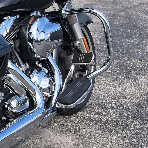 TCT-MOTORPARTS Chrome Brake Arm Lever Peg Pedal Fit for Harley Touring Electra Street Glide Road King Glide 2014-2025 in Saudi Arabia
