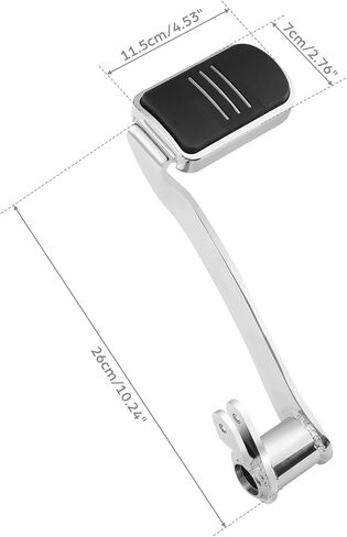 TCT-MOTORPARTS Chrome Brake Arm Lever Peg Pedal Fit for Harley Touring Electra Street Glide Road King Glide 2014-2025 in Saudi Arabia
