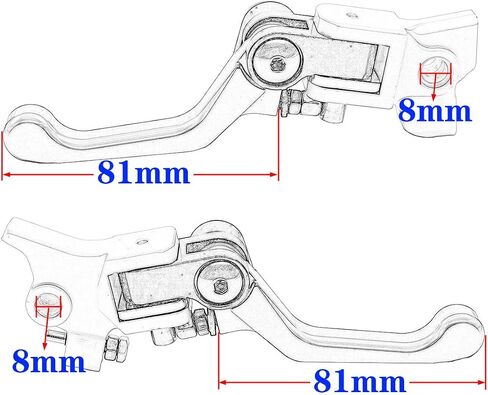 دراجة نارية مقبض ذراع القابض CNC CNC لـ KTM 125 150 250 300 350 450 500 XC-W SX XC EXC-F SX-F XCF-W SMR 2014-2022 (Blue Brake) in Kuwait
