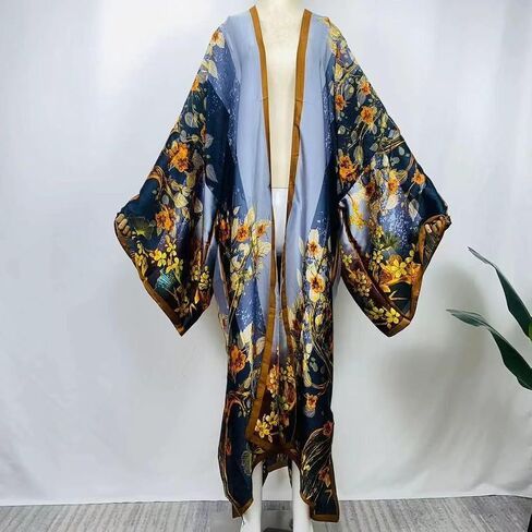 المرأة الصيفية الحرير شعور بيكيني كارديجان حلو غرزة كوكتيل sexcy boho العطلة الإفريقية maxi batwing sleverobe kaftan in Kuwait