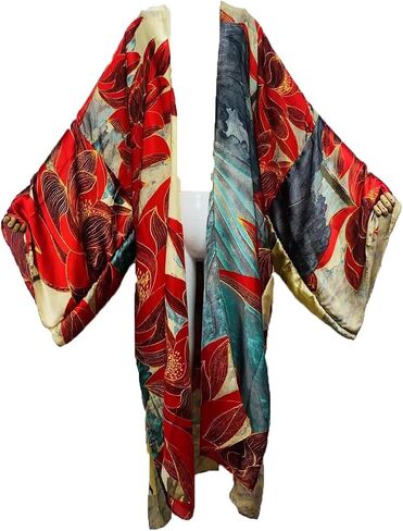 المرأة الصيفية الحرير شعور بيكيني كارديجان حلو غرزة كوكتيل sexcy boho العطلة الإفريقية maxi batwing sleverobe kaftan in Kuwait