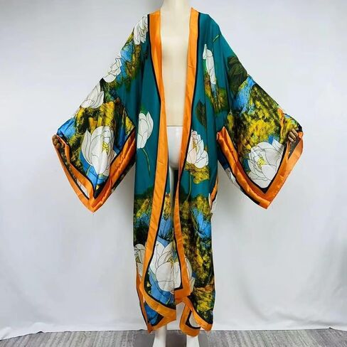 المرأة الصيفية الحرير شعور بيكيني كارديجان حلو غرزة كوكتيل sexcy boho العطلة الإفريقية maxi batwing sleverobe kaftan in Kuwait