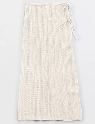 Womens Crochet Cover Up Skirt Knit Side Slit Long Coverups for Sarong Swimwear Beach Wrap in Kuwait