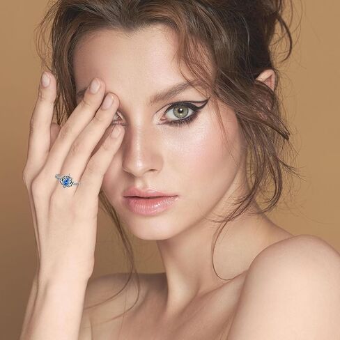 FK MY TRAUMA LOTUS RING, S925 Sterling Silver Lotus Flower Promise Rings Zircon Inlaid Begin Again Inspirational Ring Reminds You To Let Go of Your Trauma in a Playful Way No Mud No Lotus Ring Jewelry Gifts for Women Sisters in Kuwait