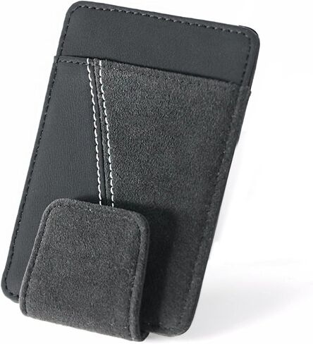 حامل النظارات الشمسية Betterhumz لـ Car Care المتوافقة مع Audi A3 RS3 A4 A5 A6 A7 RS7 A8 Q5 Q7 R8 لـ Alcantara Suede ، Car Eyeglasses CASE CLAP CLIP (Black) in Saudi Arabia