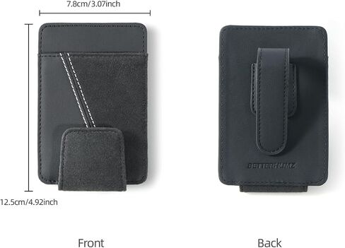 حامل النظارات الشمسية Betterhumz لـ Car Care المتوافقة مع Audi A3 RS3 A4 A5 A6 A7 RS7 A8 Q5 Q7 R8 لـ Alcantara Suede ، Car Eyeglasses CASE CLAP CLIP (Black) in Saudi Arabia