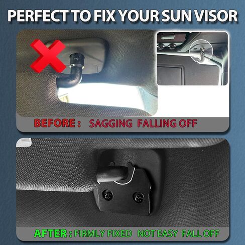 Sun Visor Repair Kit fits for Dodge Ram 1500 Trucks 2019-2023 Aluminum Alloy Sun Visor Repair Fix Clips Truck Visor Clip Fix Kit for Ram 1500 Trucks Restores Sagging Loose Visor (1 Pack) in Kuwait