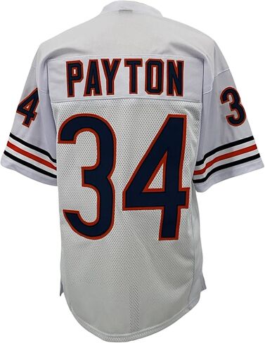 Walter Payton Jersey White Chicago | Unisex Adult Sizes S-5XL Unsigned Custom Sewn Stitched in Saudi Arabia