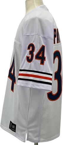 Walter Payton Jersey White Chicago | Unisex Adult Sizes S-5XL Unsigned Custom Sewn Stitched in Saudi Arabia