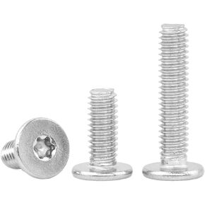 مسامير رأس Torx منخفضة Torx ، الفولاذ المقاوم للصدأ 304 ، M2 ، M2.5 ، M3 ، M4 ، M6 ، M8 ، المسمار آلة Torx سداسية مع رأس مسطح فائق (55 مم ، M4 10pcs) in Kuwait