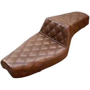 Saddlemen 807-11-175BR Step-Up Full Lattice Stitch Seat - Brown in Kuwait