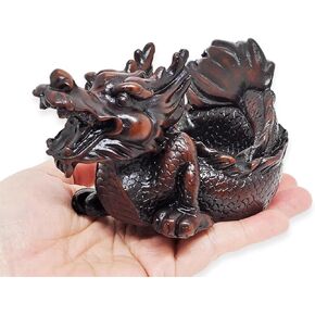 WitnyStore Tiny 4" Long Brown Lying Prone Looking Up Monkey Ashtray - Miniature Hand Made Painted Resin Animals Decorative Figurines Ashtrays Cigarette Holder Home Décor Accents Souvenirs Gifts in Kuwait