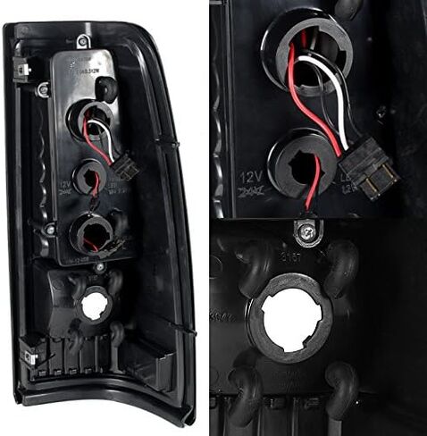 AKKON - For 03-06 Chevy Silverado 04-06 GMC Sierra Pickup Truck Red Clear G2 LED Tail Lights Brake Lamps Pair in Kuwait