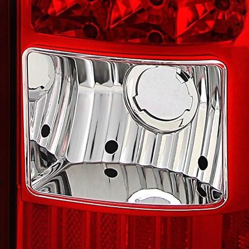 AKKON - For 03-06 Chevy Silverado 04-06 GMC Sierra Pickup Truck Red Clear G2 LED Tail Lights Brake Lamps Pair in Kuwait