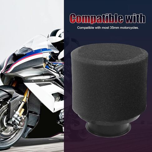 Universal 35mm 36mm 37mm أسود مزدوج الرغوة مرشح أداء Pod Pode لـ 50cc - 90cc 110cc 125cc Quad Scooter Go Kart Moped Pit Dirt Super Bike in Saudi Arabia