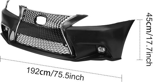 CAREONLINE Front Bumper Conversion Kit with Fog Lamp Compatible with 2006-2012 Lexu-s IS250 /IS350 old & New Modified 13-15 Models， Front Bumper Cover Conversion kits in Saudi Arabia