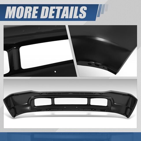 Auto Dynasty Front Bumper Face Bar Compatible with 2000-2004 Ford F-250 F-350 Super Duty, FO1002365, Paint to Match Black in Saudi Arabia
