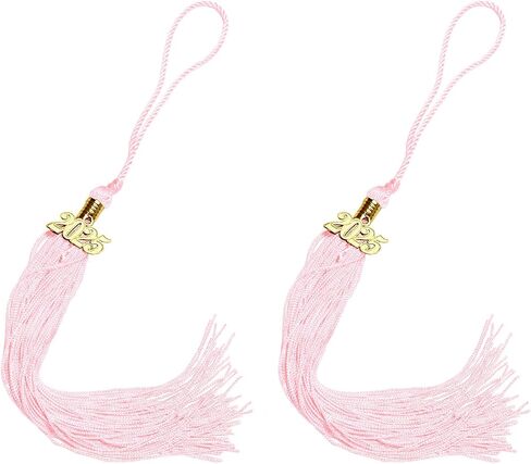 2Pcs Graduation Tassels with 2025 Gold Charm for 2025 Graduation Ceremonies Accessories (Gold) in Kuwait