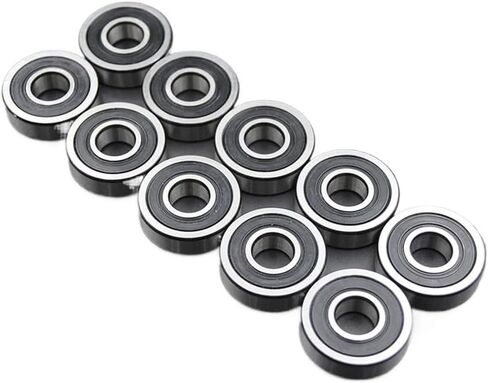 10pcs ABEC 5 608 606 607 609 625 626 627 628 2RS Bearings Bore 5mm 6mm 7mm 8mm 9mm Roller Wheel Lubrited محمل مختوم (607-2rs 7x19x6mm) in Kuwait