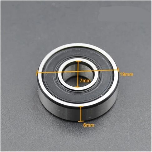 10pcs ABEC 5 608 606 607 609 625 626 627 628 2RS Bearings Bore 5mm 6mm 7mm 8mm 9mm Roller Wheel Lubrited محمل مختوم (607-2rs 7x19x6mm) in Kuwait