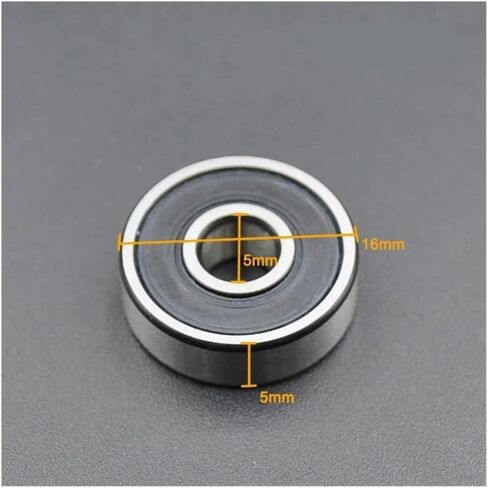 10pcs ABEC 5 608 606 607 609 625 626 627 628 2RS Bearings Bore 5mm 6mm 7mm 8mm 9mm Roller Wheel Lubrited محمل مختوم (607-2rs 7x19x6mm) in Kuwait