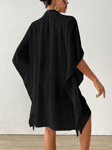 BSUBSEACH Swimsuit Coverup for Women Twlar Suilar Suit Tove Up for Swimwear Button Down Beach Dresses in Saudi Arabia