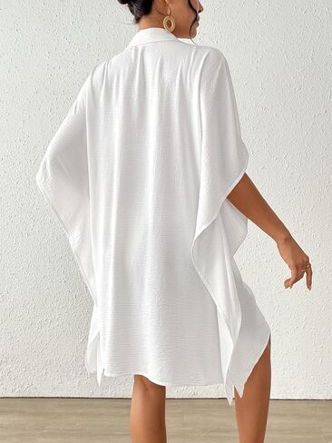 BSUBSEACH Swimsuit Coverup for Women Twlar Suilar Suit Tove Up for Swimwear Button Down Beach Dresses in Kuwait