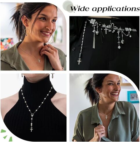 300pcs Cross Charms Gold Silver Alloy Curcifix charms argenants with hole for Jewelry Making Accessory Supplies Bracelet Necklace danger inring keychain prose backpack charm diy craft in Kuwait