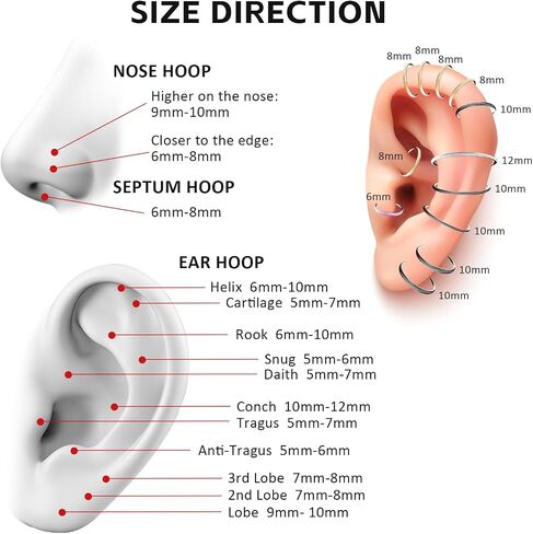 16g Spider Web Cartilage arring altoen reples حلقات الحاجز القوط in Kuwait