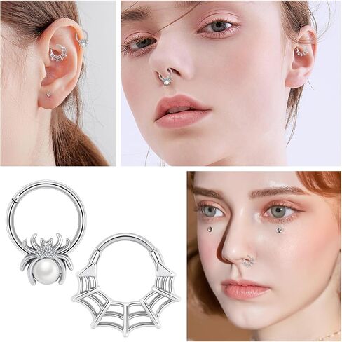 16g Spider Web Cartilage arring altoen reples حلقات الحاجز القوط in Kuwait