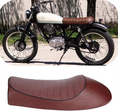 مقعد Vintage Pu Leather Cafe Racer ، مقاوم للماء ، سهل التنظيف ، تجربة السباق ، CG125 GN CG CB400SS لـ Hondakawasaki (النوع A) in Saudi Arabia