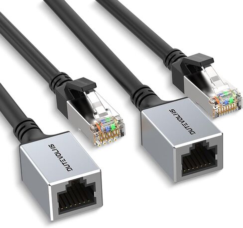 Cat 6 Ethernet Extension Cable 3.3 Feet, Network Male to Female Connector Cord, RJ45 Extender Cable,Gigabit LAN Cord for MC,PC,Routers and Modems in Saudi Arabia