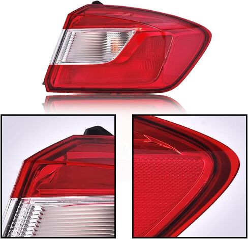 PIT66 Tail Lights Rear Lamps Assembly Pair w/o Bulbs Compatible with Ford F150 Stepside 1997-2004/ Fit Ford F250 F350 F450 F550 Super Duty 1999-2007 FO2801208, FO2800208 Rear Tail Light Assembly in Kuwait