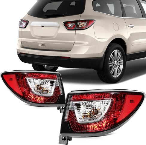 Scitoo Taillight Assembly Fit for Chevrolet Traverse 2013-2017 Red Housing Clear Clear Lens Bairamps in Saudi Arabia