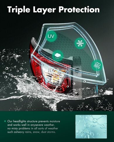 Scitoo Taillight Assembly Fit for Chevrolet Traverse 2013-2017 Red Housing Clear Clear Lens Bairamps in Saudi Arabia