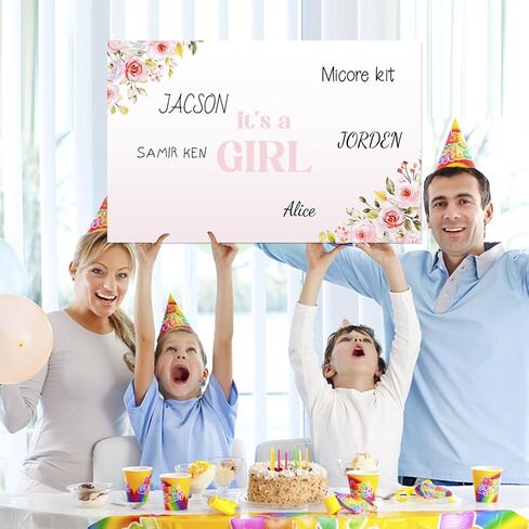 Large Baby Shower Card with Envelope for Boy, 22 x 14 inch Blue Elephant Giant Baby Shower Greeting Card for Baby Shower Decorations, Oh Baby It's a Boy Jumbo Gender Reveal Guest Book Party Supplies in Kuwait