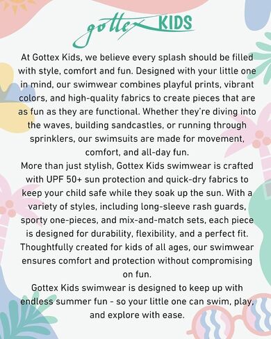 gottex Kids criss cross cross مرة واحدة قطعة واحدة من ملابس السباحة تتلاشى كلور مقاوم ومدمج UPF UV 50+ حماية in Saudi Arabia