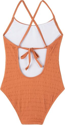 gottex Kids criss cross cross مرة واحدة قطعة واحدة من ملابس السباحة تتلاشى كلور مقاوم ومدمج UPF UV 50+ حماية in Saudi Arabia