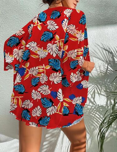 BB&KK Women's Floral Kimono Summer Short Cover Ups Tops in Kuwait