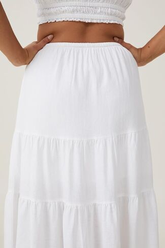 Women's Maxi Skirts Flowy Skirt Elastic High Waist Pleated A-Line Flared Long Skirts in Saudi Arabia