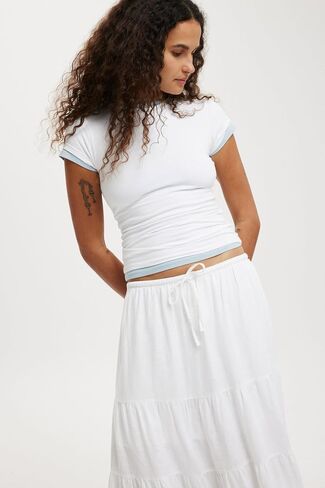Women's Maxi Skirts Flowy Skirt Elastic High Waist Pleated A-Line Flared Long Skirts in Saudi Arabia