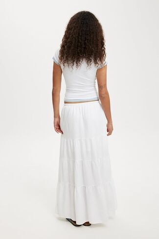 Women's Maxi Skirts Flowy Skirt Elastic High Waist Pleated A-Line Flared Long Skirts in Saudi Arabia