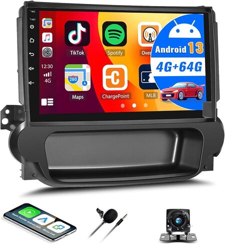 Android 13 Car Stereo for Chevrolet Chevy Malibu 2009-2014 with Wireless Apple Carplay Android Auto,9 Inch Touch Screen Car Radio with GPS WiFi GPS Navigation Bluetooth FM/RDS Radio SWC +Backup Camera in Saudi Arabia