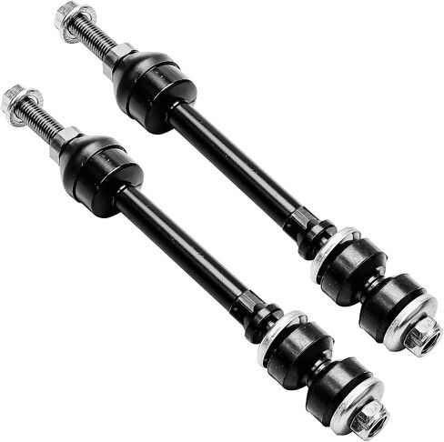 Detroit Axle - Front 2pc Sway Bars for 05-10 Dodge Dakota, 06-09 Mitsubishi Raider, 11 Ram Dakota, 2 Stabilizer Sway Bar End Links 2005 2006 2007 2008 2009 2010 2011 Replacement in Saudi Arabia