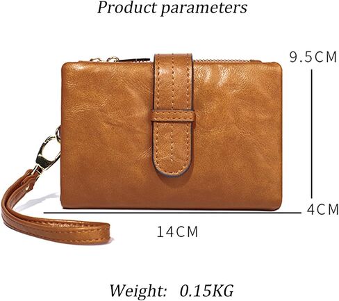 محافظ للنساء الجلود الصغيرة RFID WALETS BIFOLD MEDILEDS Pillfolds للنساء معصم ثلاثي المدمجة مع حامل بطاقة عملة المعصم (أسود) in Saudi Arabia