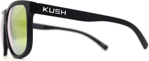 نظارات شمسية للرجال من Kush Classic باللون الأسود غير اللامع بإطار رياضي بإطار قرن in Kuwait
