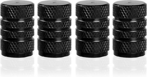 4PCS Tire Valve Stem Caps, Aluminum Alloy Tire Valve Stem Cap Cover, Leak-Proof Valve Cover, Universal for Car Truck Motorcycle SUV Bike (Orange) in Saudi Arabia