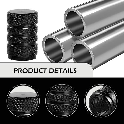 4PCS Tire Valve Stem Caps, Aluminum Alloy Tire Valve Stem Cap Cover, Leak-Proof Valve Cover, Universal for Car Truck Motorcycle SUV Bike (Orange) in Saudi Arabia