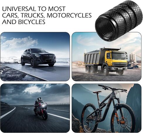 4PCS Tire Valve Stem Caps, Aluminum Alloy Tire Valve Stem Cap Cover, Leak-Proof Valve Cover, Universal for Car Truck Motorcycle SUV Bike (Orange) in Saudi Arabia